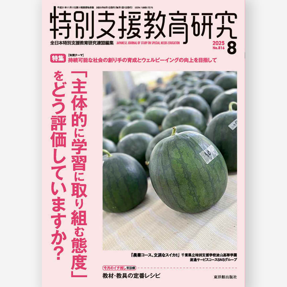 月刊 特別支援教育研究2025年8月号